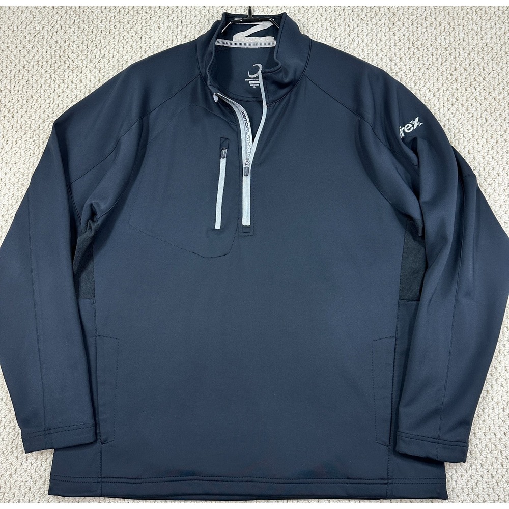 Zero Restriction Z500 1/4 Zip Pullover Mens XL Black Performance Golf Jacket